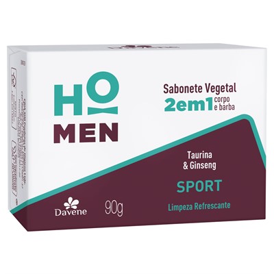 Sabonete Vegetal 2 em 1 Sport Ho Men 90G - Davene