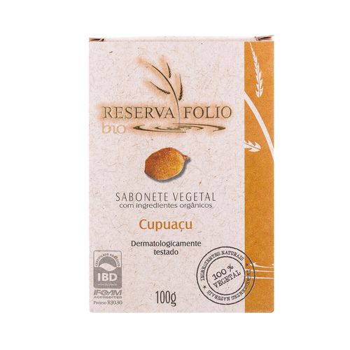 Sabonete Vegetal Orgânico Cupuaçu 100g – Reserva Folio