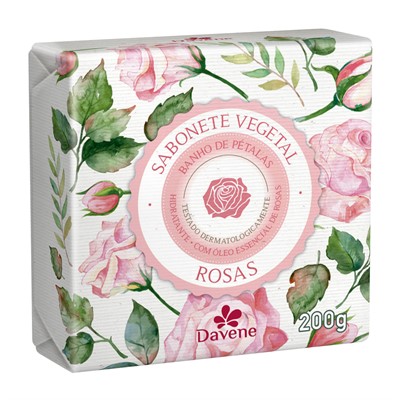 Sabonete Vegetal Rosas 200g – Davene
