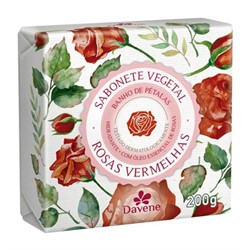 Sabonete Vegetal Rosas Vermelhas 200g – Davene