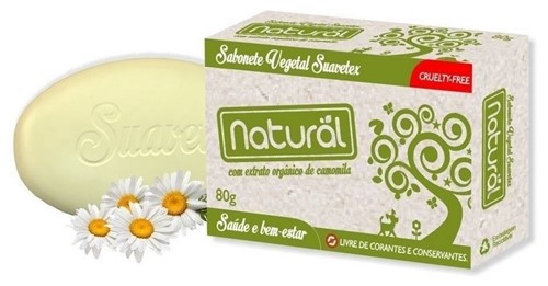 Sabonete Vegetal Suavetex Camomila 80Gr - Natural