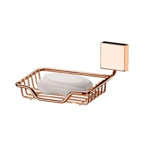 Saboneteira de Parede para Box de Banheiro Rosé Gold -Future
