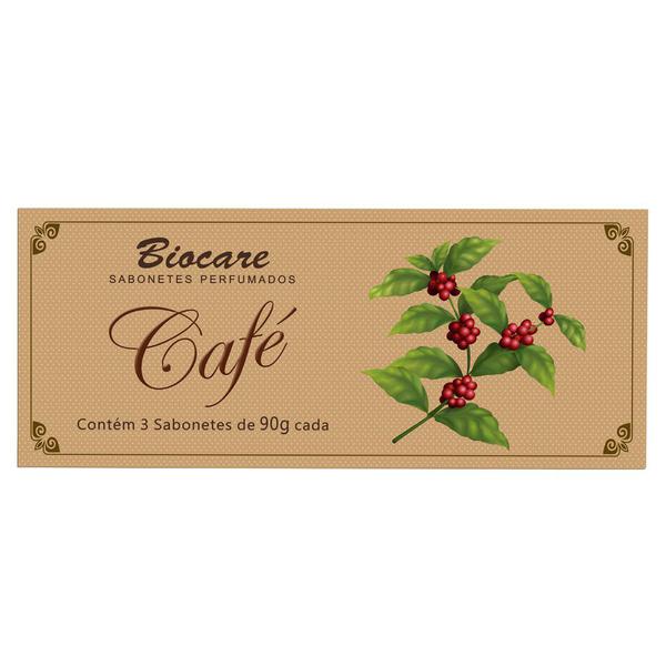 Sabonetes Café Biocare - Estojo com 3 Unidades 90g Cada