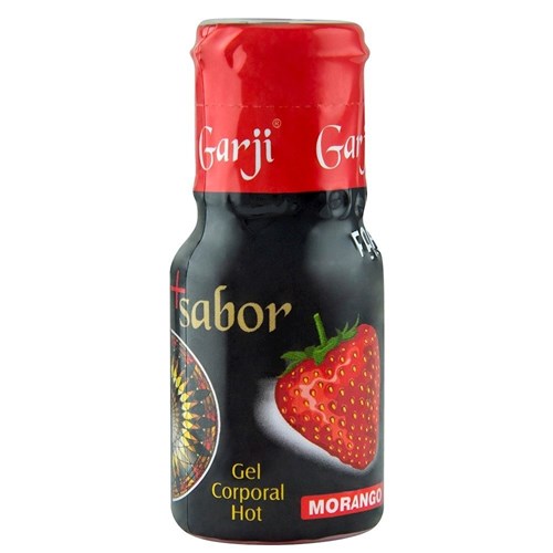 + Sabor Hot Gel Comestível 15Ml Garji (Morango)