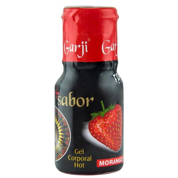 + Sabor Hot Gel Comestível 15ml Garji Morango