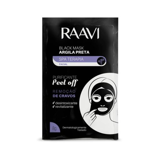 Sachê Mascara Preta - Black Mask Peel Off Argila Preta | 8g