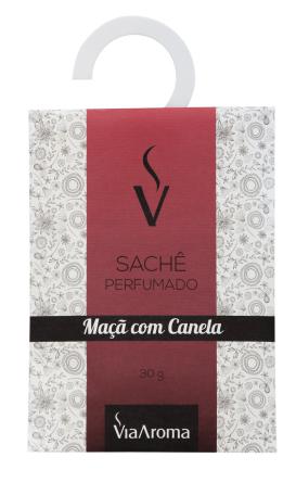 Sachê Perfumado Via Aroma 30 Gr / Maça com Canela