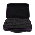 Saco de 60 slots EVA para frascos de cosméticos - 5ml, 10ml, 15ml Purple Stripe