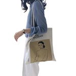  Saco de compra ombro casual com Ilustrações de Grande Capacidade pacote de saco para estudantes Meninas