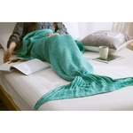 Saco de dormir Macio e Quente de manta de cauda de sereia de malha para adulto 80 * 180 centímetros
