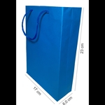 Sacola Papel Azul - 23x17x6 cm - pacote com 25 unidades