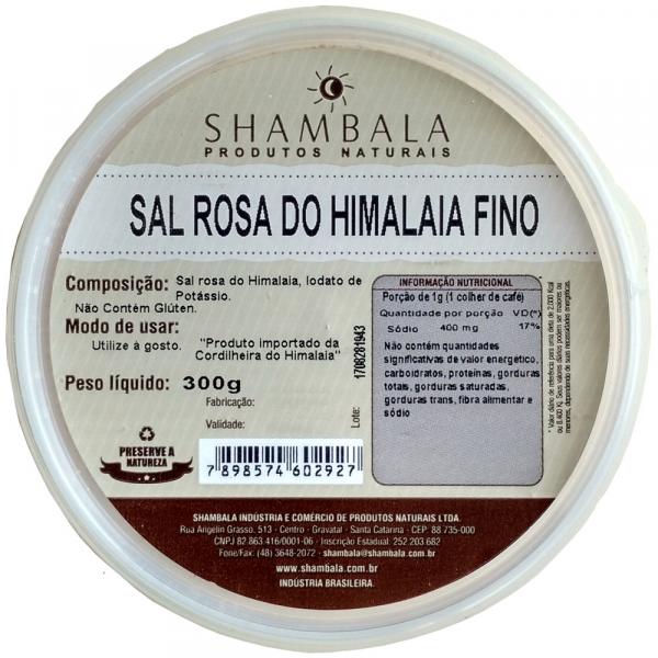 Sal Rosa do Himalaia Fino 300g - Shambala
