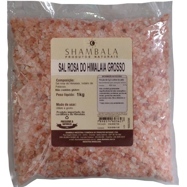 Sal Rosa do Himalaia Grosso 1kg - Shambala