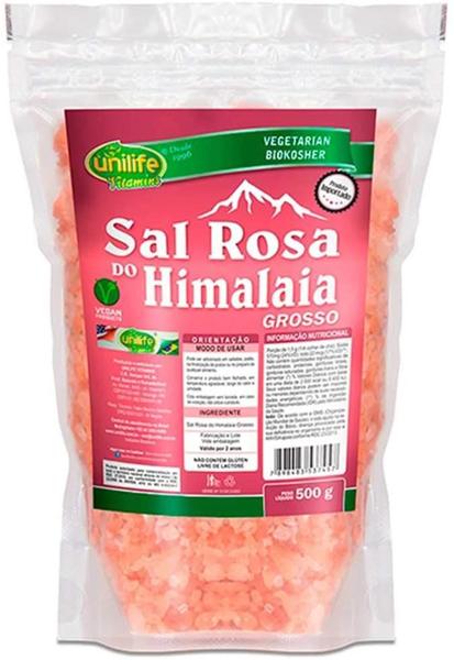 Sal Rosa do Himalaia Grosso 500g - Unilife