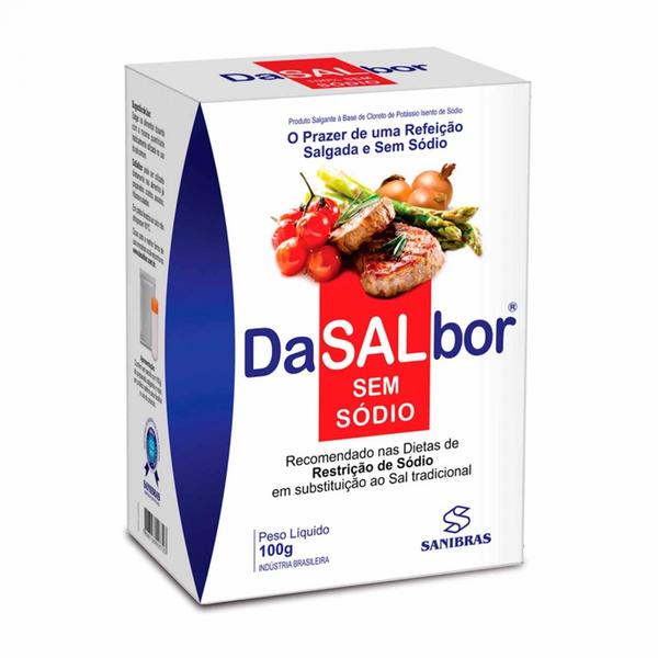 Sal Sem Sódio DaSALBOR - Sanibras - 100grs