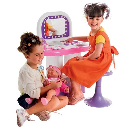 Salão de Beleza Infantil com Banquinho 19 Peças 9024 - Bell Toy