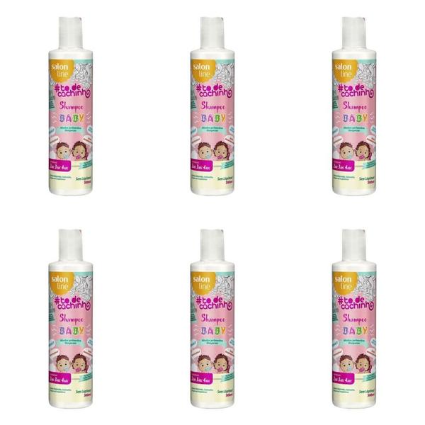 Salon Line Baby Shampoo Infantil Todos Cabelos 300ml (Kit C/06)