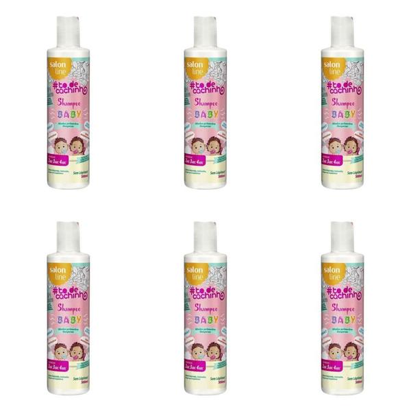 Salon Line Baby Shampoo Infantil Todos Cabelos 300ml (Kit C/06)