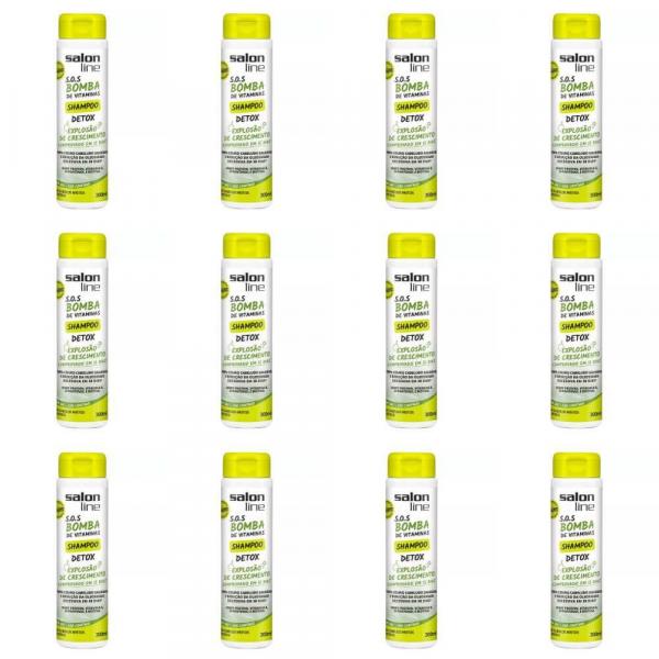 Salon Line Bomba Detox Shampoo 300ml (Kit C/12)