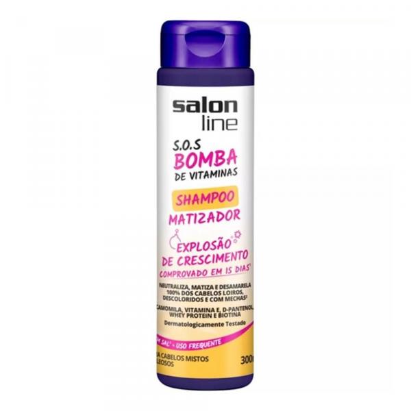Salon Line Bomba Matizante Cabelos Mistos/ Oleosos Shampoo 300ml