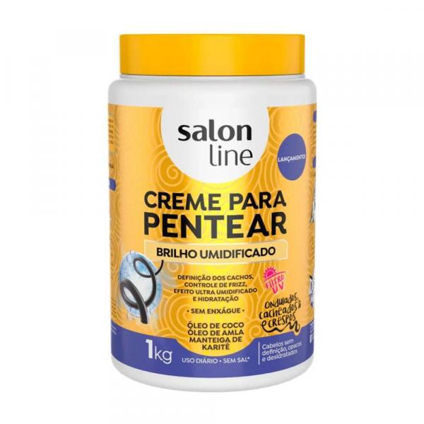 Salon Line Brilho Umidificado Creme P/ Pentear 1kg