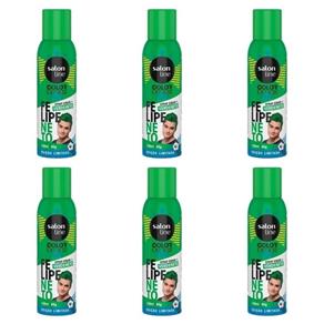 Salon Line Color Express Felipe Neto Tinta Spray Verde - Kit com 06