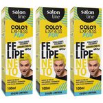 Salon Line Color Express Felipe Neto Tonalizante Amarelo 100ml (kit C/03)