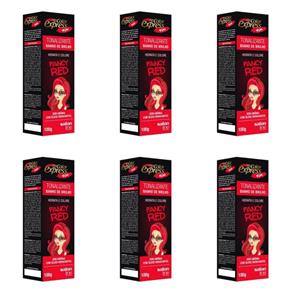 Salon Line Color Express Fun Fancy Red Tonalizante 100g - Kit com 06