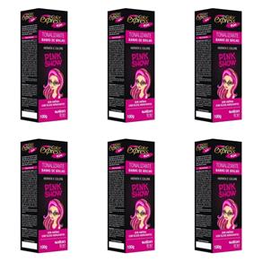 Salon Line Color Express Fun Pink Show Tonalizante 100g - Kit com 06