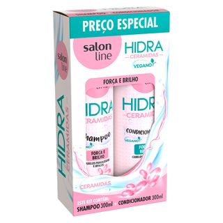 Salon Line Hidra Ceramidas Kit - Shampoo + Condicionador Kit