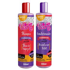 Salon Line Kit Abalar Shampoo e Condicionador de Tratamento #todecacho - 2x300ml