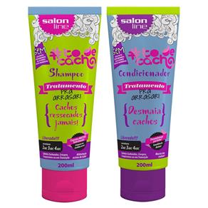 Salon Line Kit Arrasar Shampoo e Condicionador de Tratamento #todecacho - 2x200ml