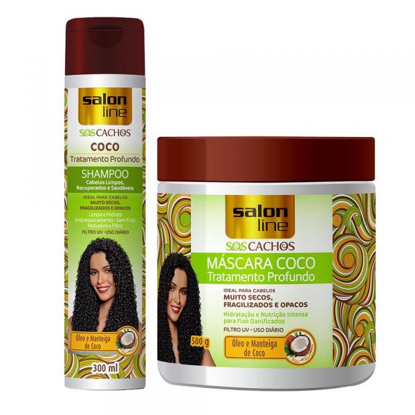 Salon Line - Kit Shampoo e Máscara S.O.S Cachos Coco