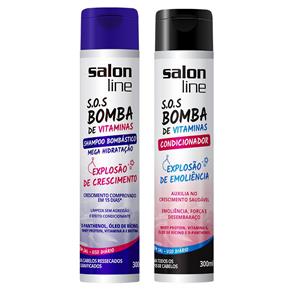 Salon Line Kit SOS Bomba de Vitaminas Shampoo Bombástico e Condicionador - 2x300ml