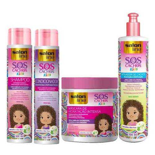 Salon Line Kit SOS Cachos Kids Completo C/4