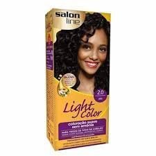 Salon Line Light Color Coloração Suave Sem Amônia 2.0 Preto - Devintex Cosméticos