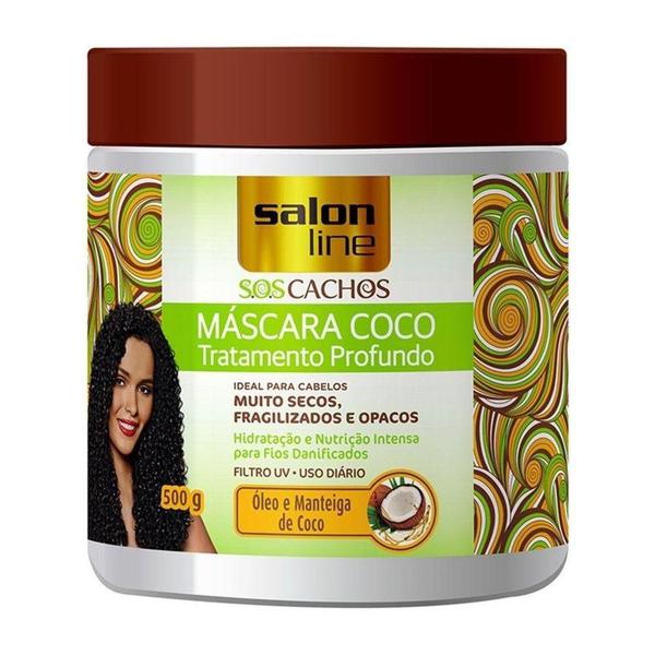 Salon Line Máscara de Tratamento SOS Cachos Coco 500g