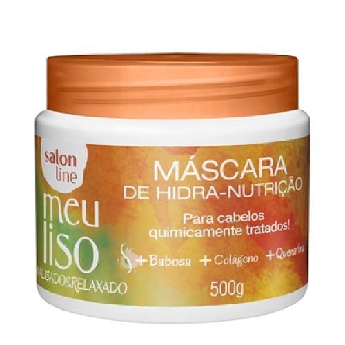 Salon Line Meu Liso Alisado/relaxado Máscara 300g (Kit C/03)