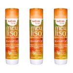 Salon Line Meu Liso Alisado/relaxado Shampoo 300ml (kit C/03)
