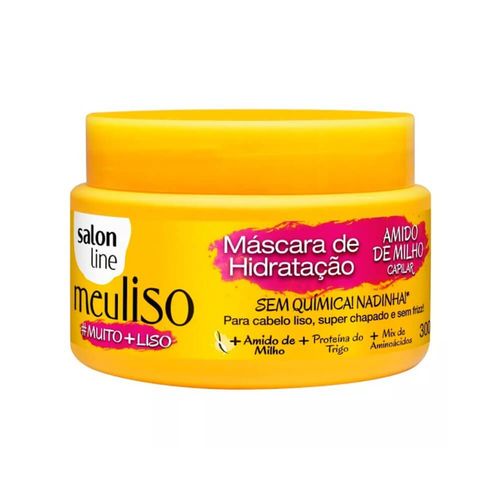 Salon Line Meu Liso + Liso Amido de Milho Máscara 300g