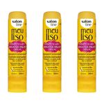 Salon Line Meu Liso + Liso Amido Milho Condicionador 300ml (kit C/03)