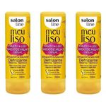 Salon Line Meu Liso + Liso Amido Milho Defrizante 200ml (kit C/03)