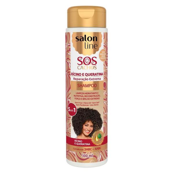 Salon Line Rícino / Queratina Shampoo 300ml