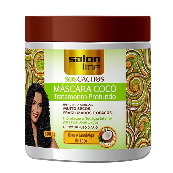 Salon Line - S.O.S Cachos Coco - Máscara Hidratação Intensa 500g