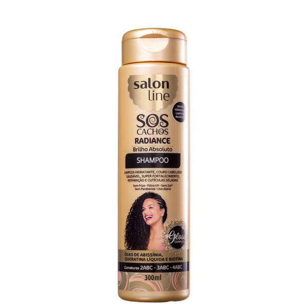 Salon Line S.O.S Cachos Radiance Brilho Absoluto - Shampoo 300ml