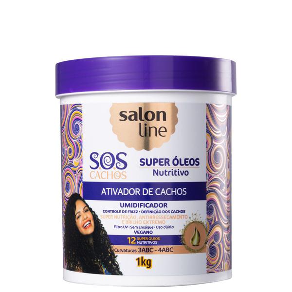 Salon Line S.O.S Cachos Super Óleos - Ativador de Cachos 1000g