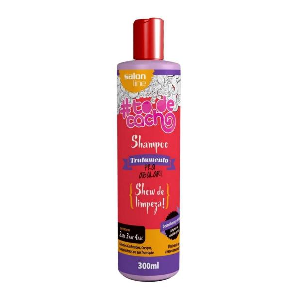 Salon Line Shampoo 300ml To de Cacho Pra Abalar Show de Limp.