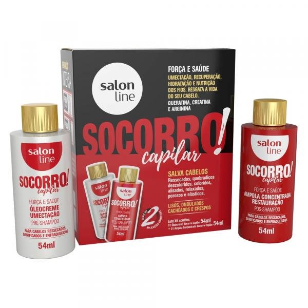 Salon Line Socorro Capilar Kit - Óleo Creme + Ampola