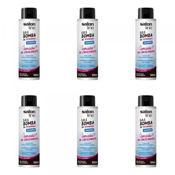 Salon Line Sos Bomba de Vitaminas Shampoo 500ml (Kit C/06)