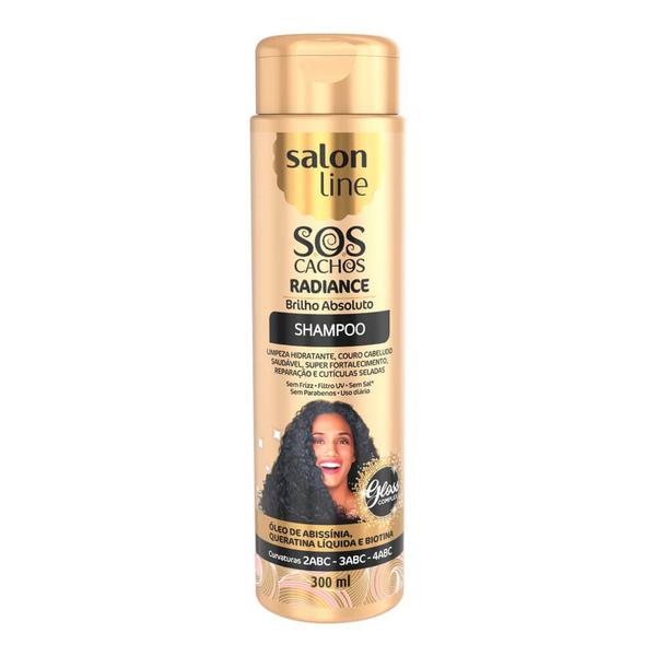 Salon Line Sos Cachos Shampoo Radiance Brilho Absoluto 300ml
